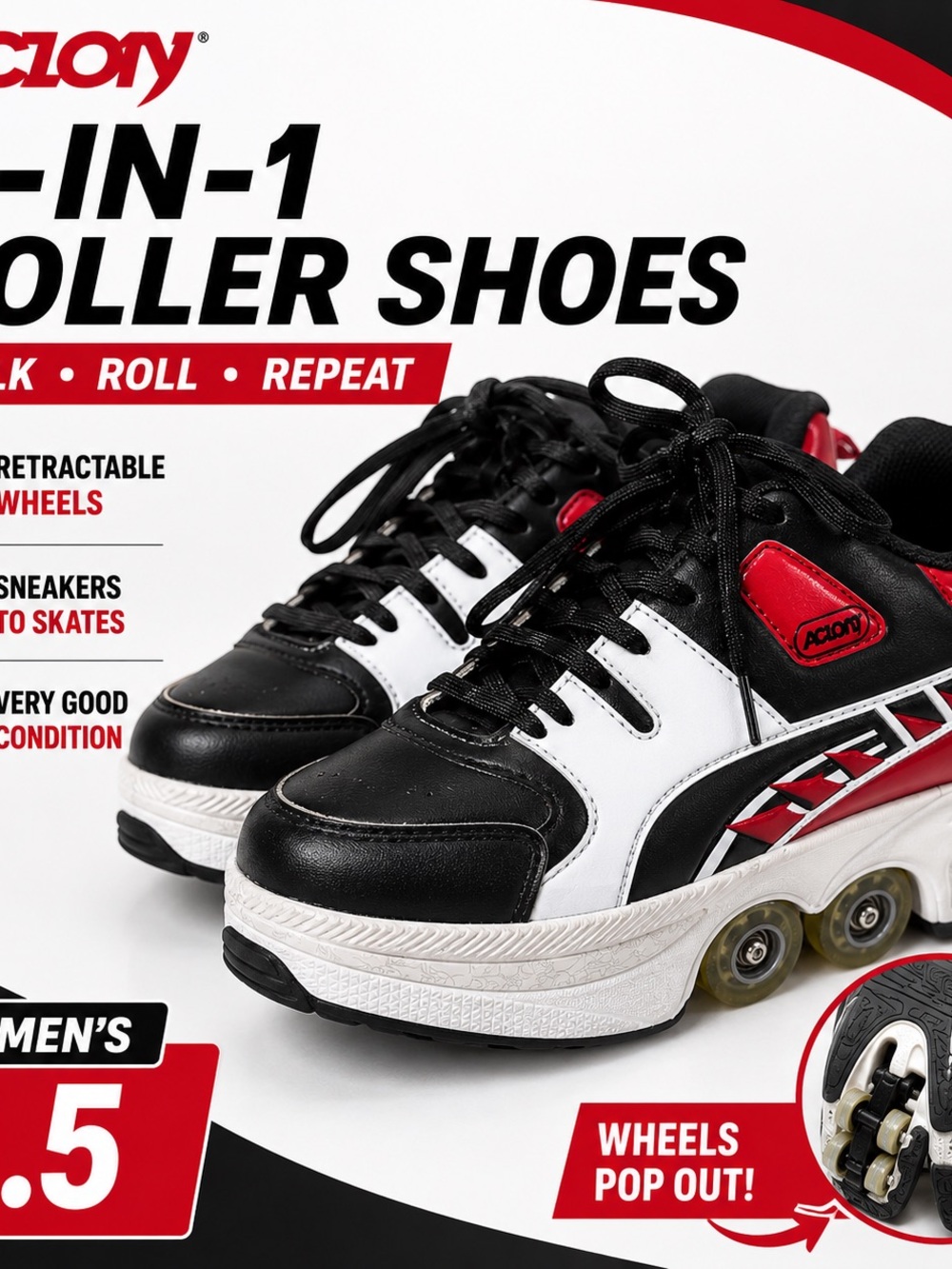 Action 2.1 roller sneakers
